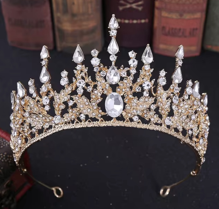 Caren Braut Tiara in Gold