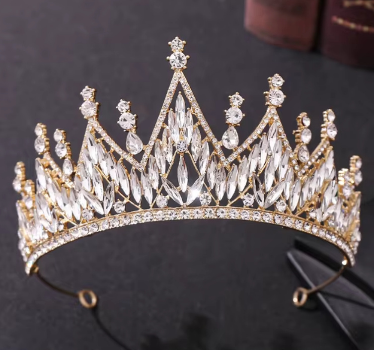 Cariba Braut Tiara in Gold