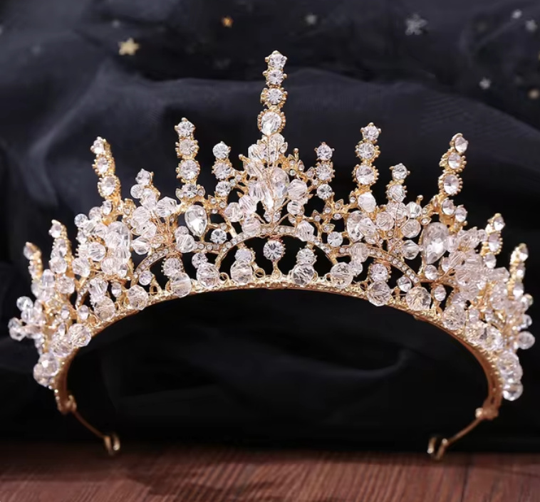 Cataleya Braut Tiara in Gold