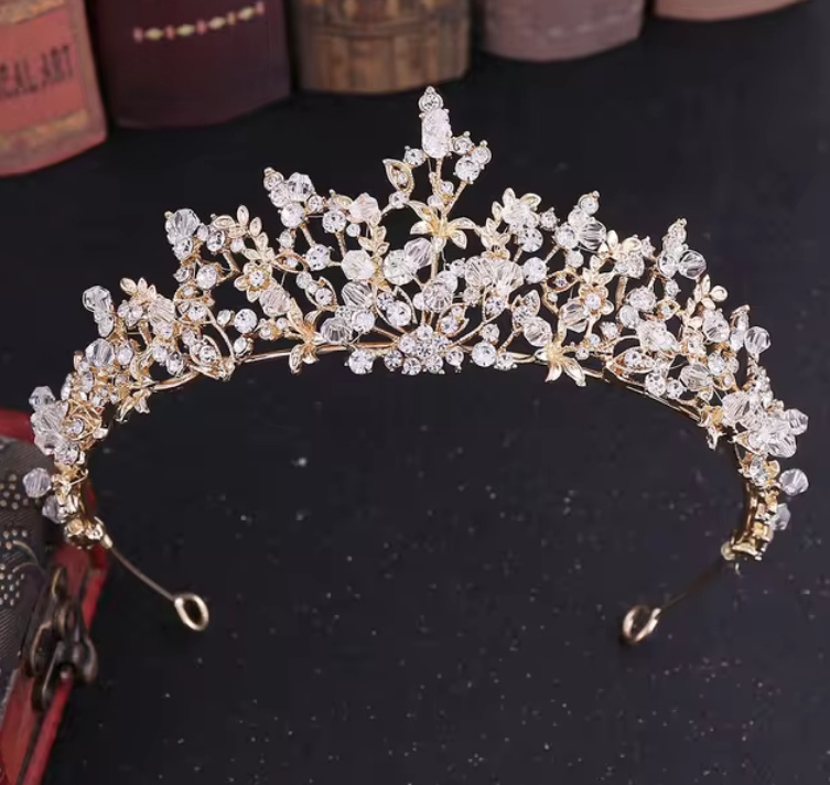 Cilla Braut Tiara in Gold