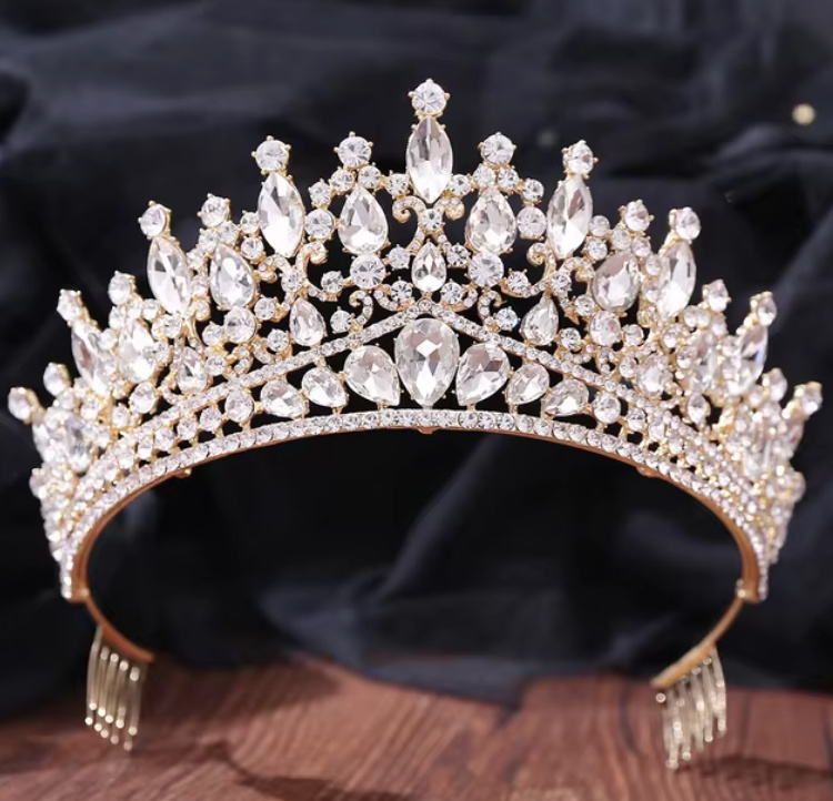 Carina Braut Tiara in Gold