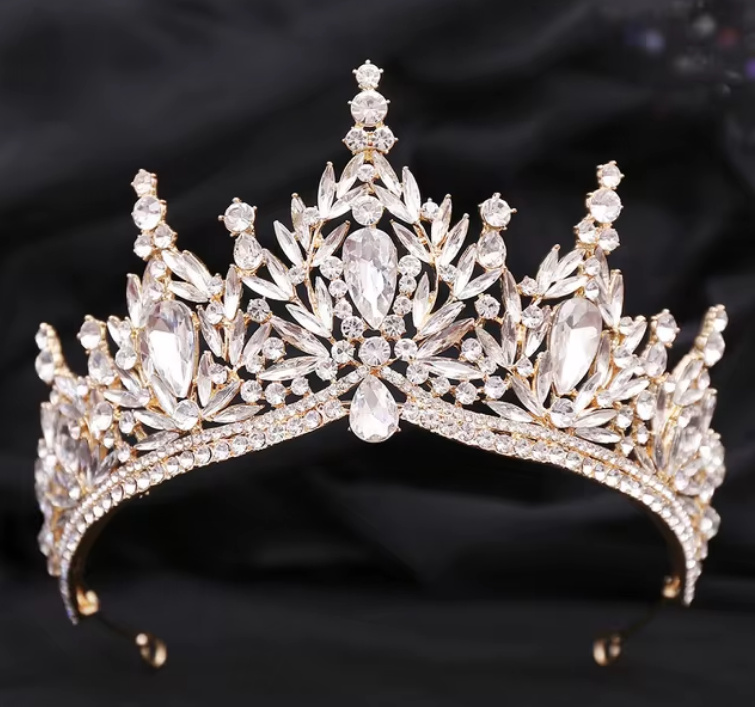 Cate Braut Tiara in Gold